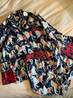 Anthropologie Print Pajama Set